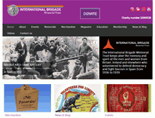 Tablet Screenshot of international-brigades.org.uk